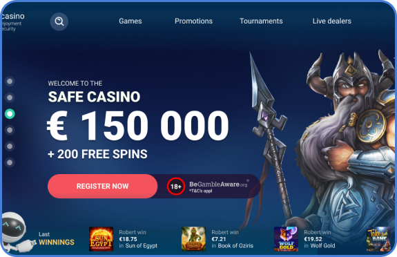 SafeCasino Kasinové akce