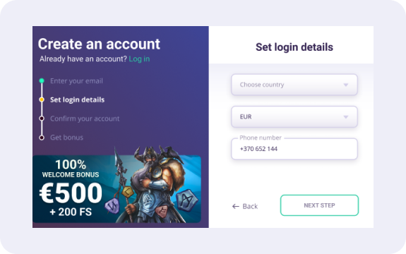 Safecasino Kroky registrace 4
